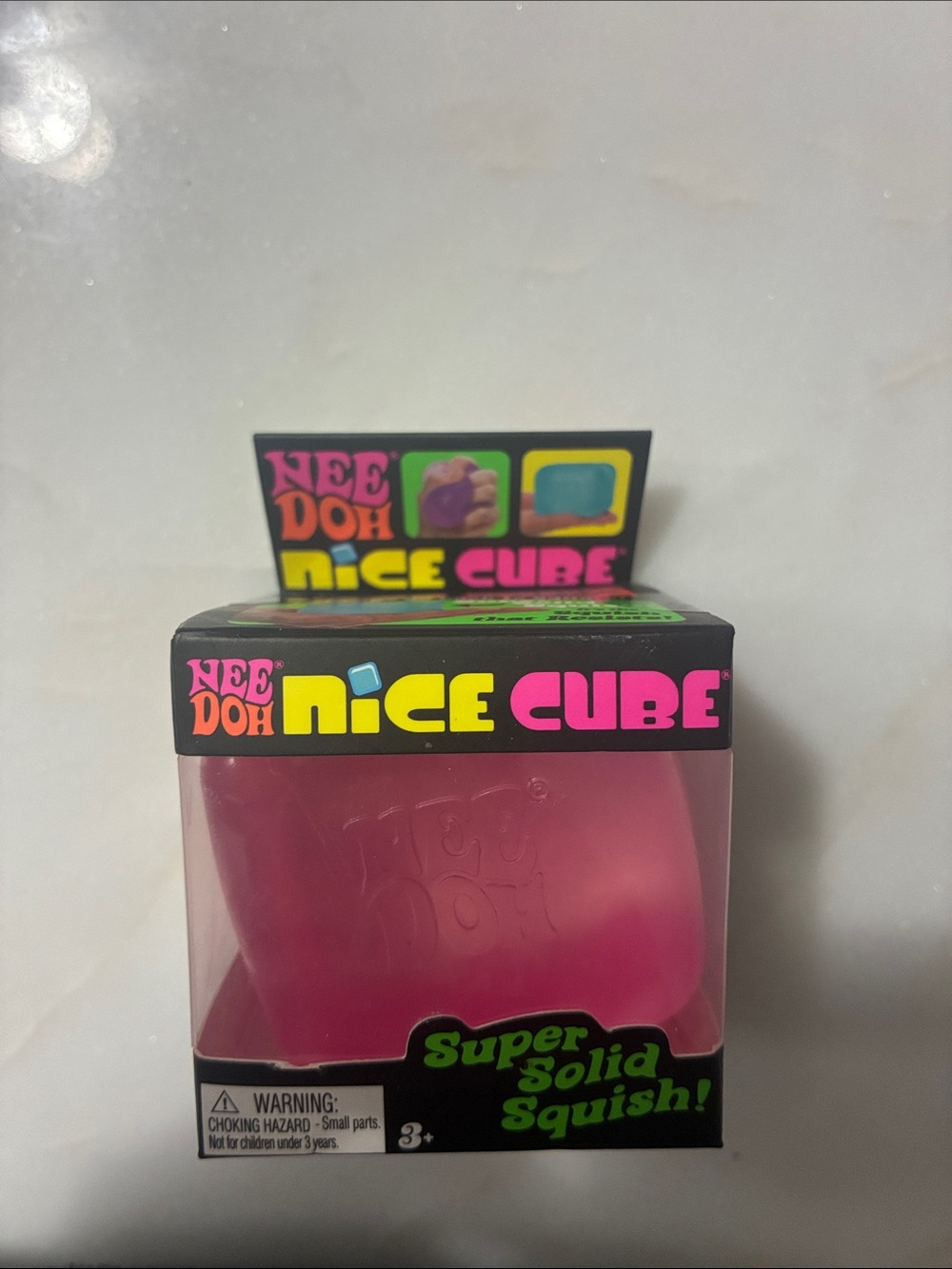 Pink Nice Cube Super Solid Squish Toy